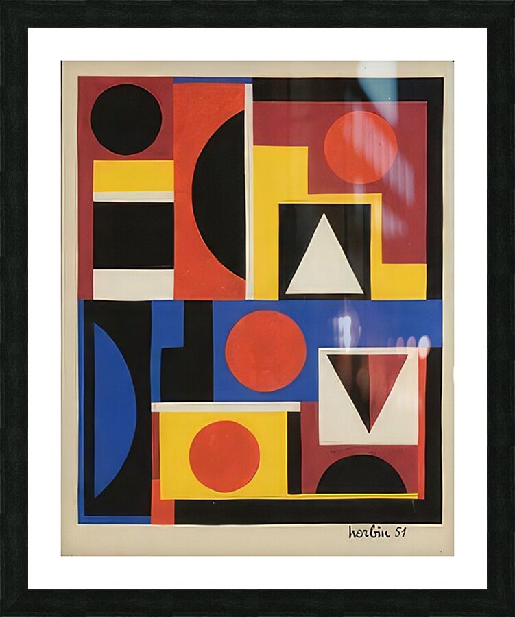 Auguste Herbin 11 Picture Frame print