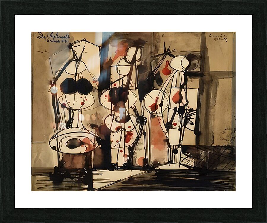 Robert Motherwell 3 Picture Frame print