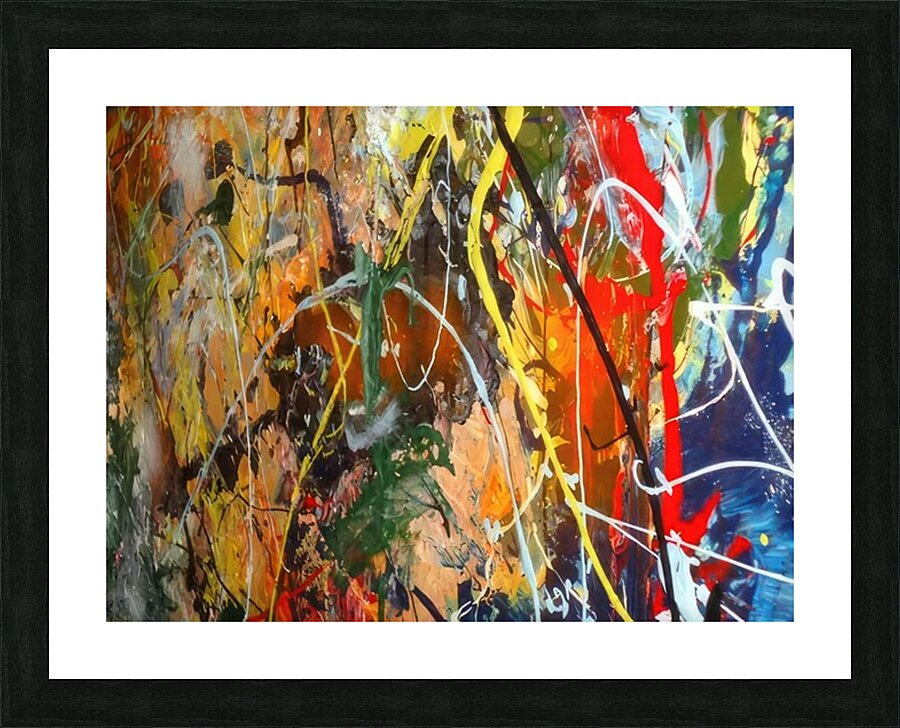 Jackson Pollock 4 Picture Frame print