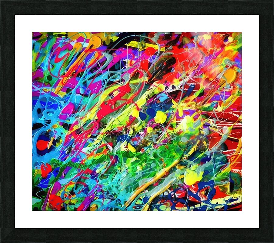 Jackson Pollock 12 Picture Frame print