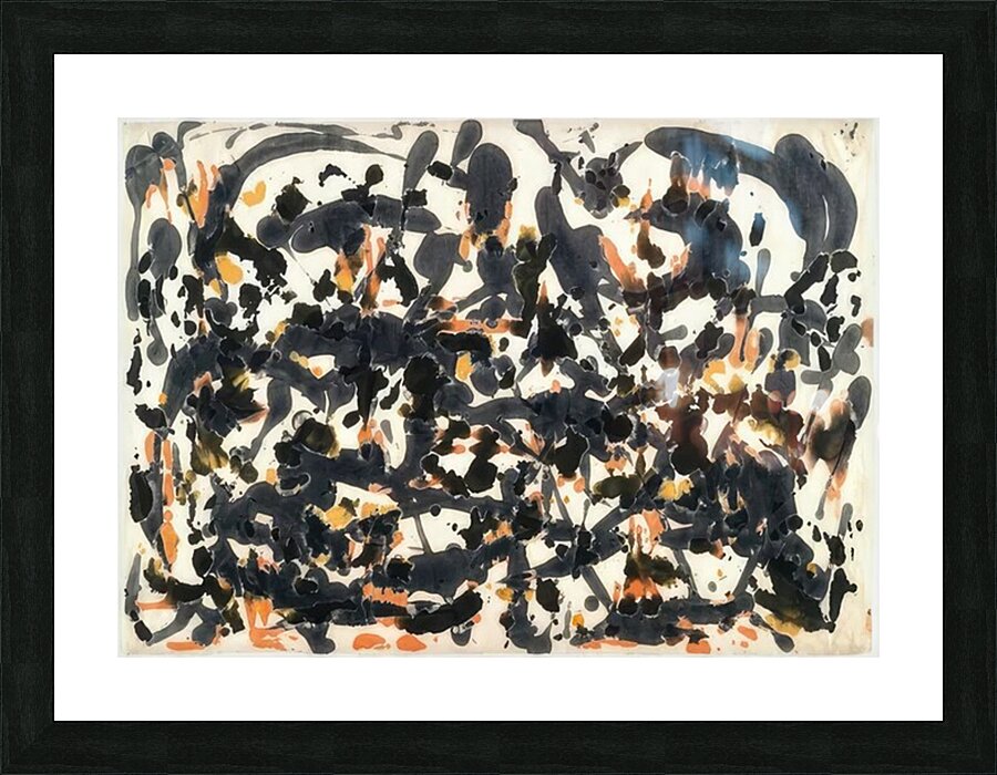 Jackson Pollock 37 Picture Frame print