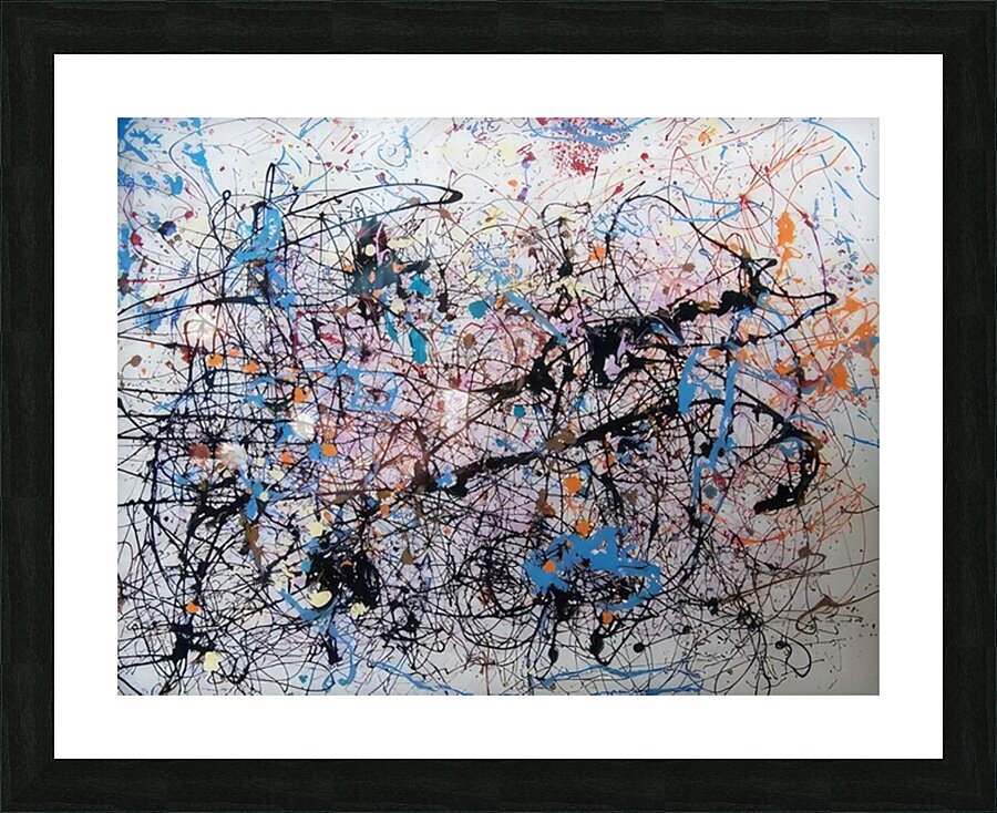 Jackson Pollock 4 Picture Frame print