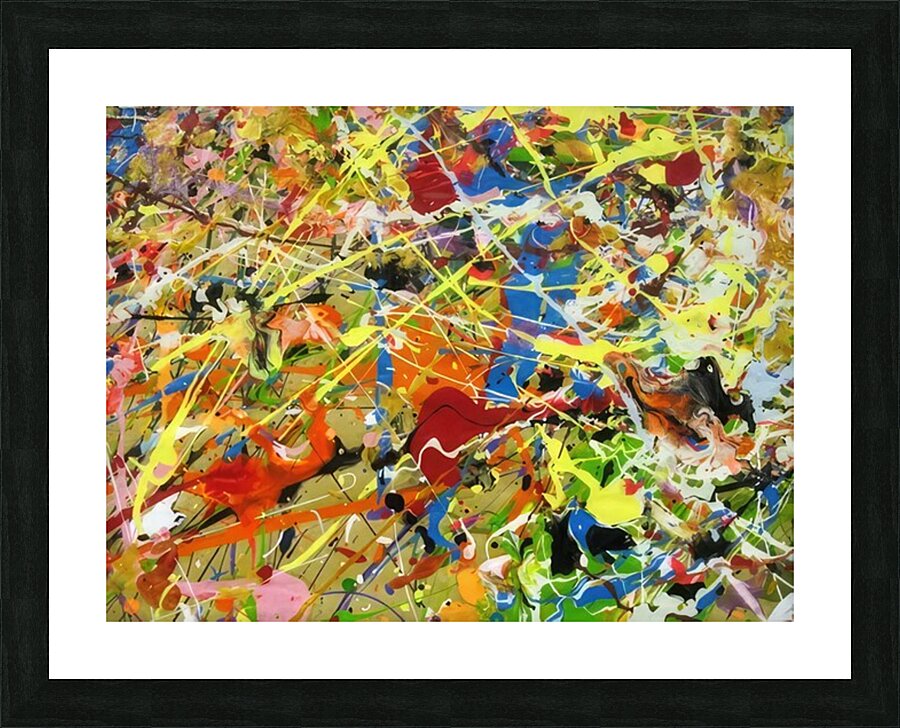 Jackson Pollock 12 Picture Frame print