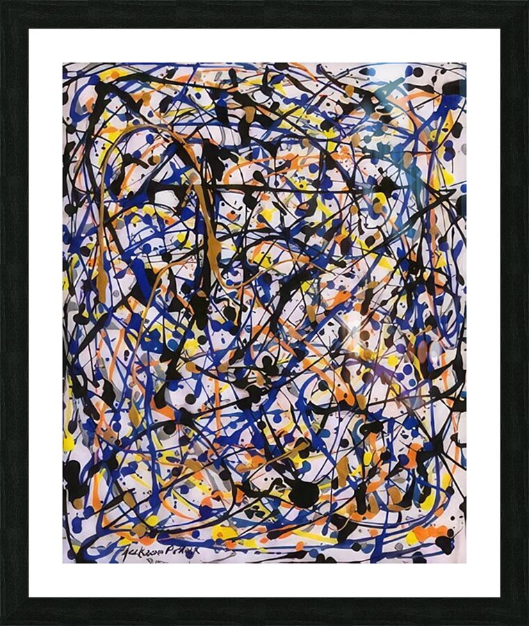 Jackson Pollock 15 Picture Frame print