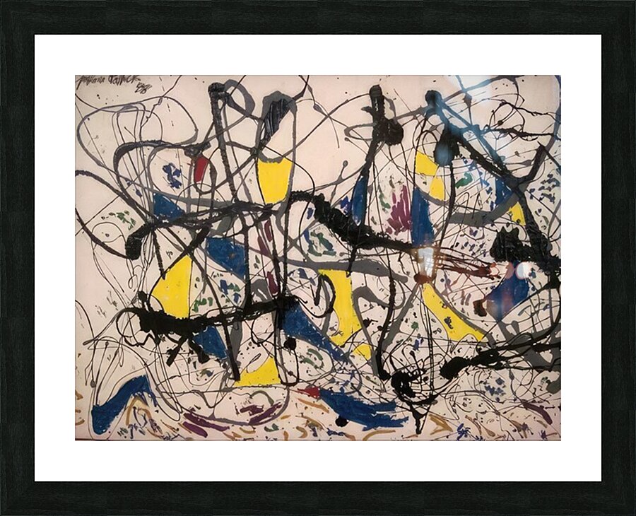 Jackson Pollock 16 Picture Frame print