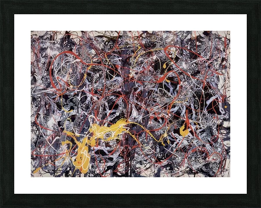 Jackson Pollock 18 Picture Frame print