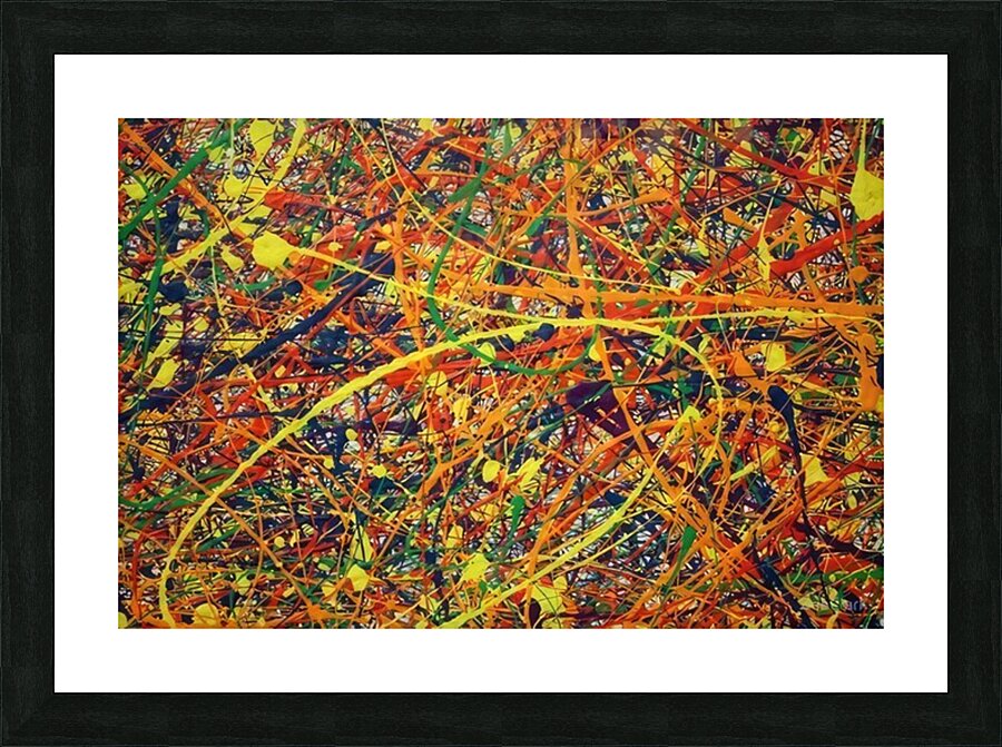 Jackson Pollock 25 Picture Frame print