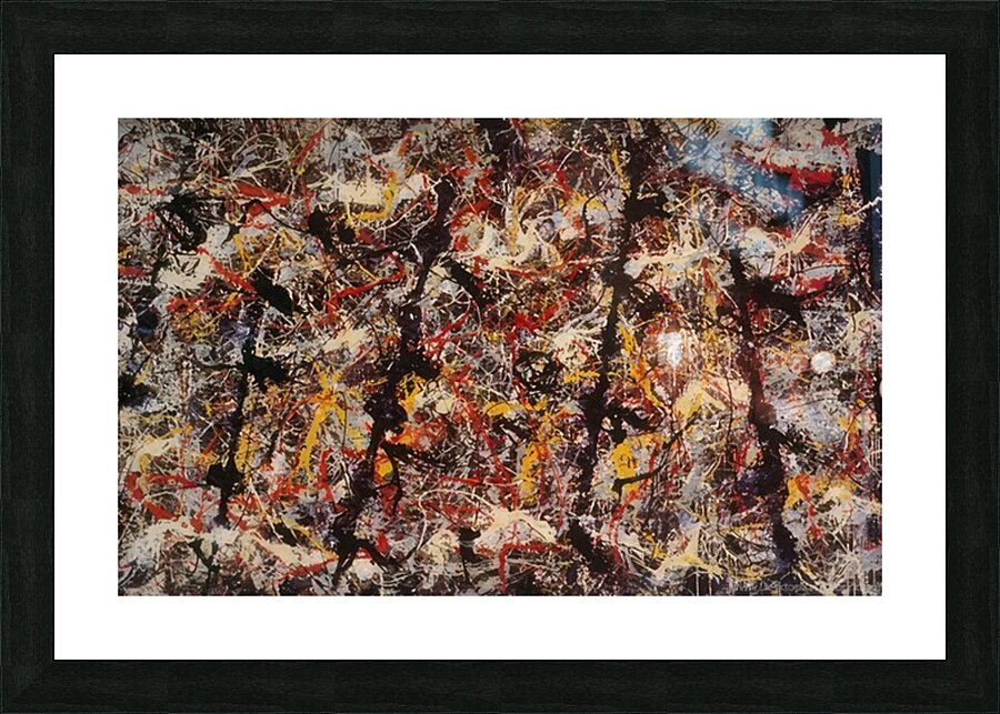 Jackson Pollock 45 Picture Frame print