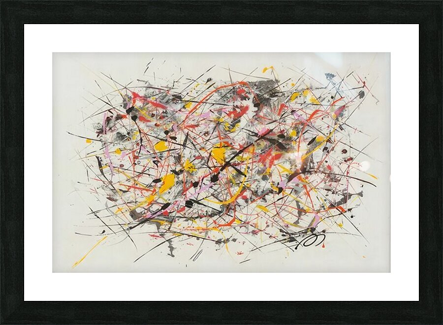 Jackson Pollock 3 Picture Frame print