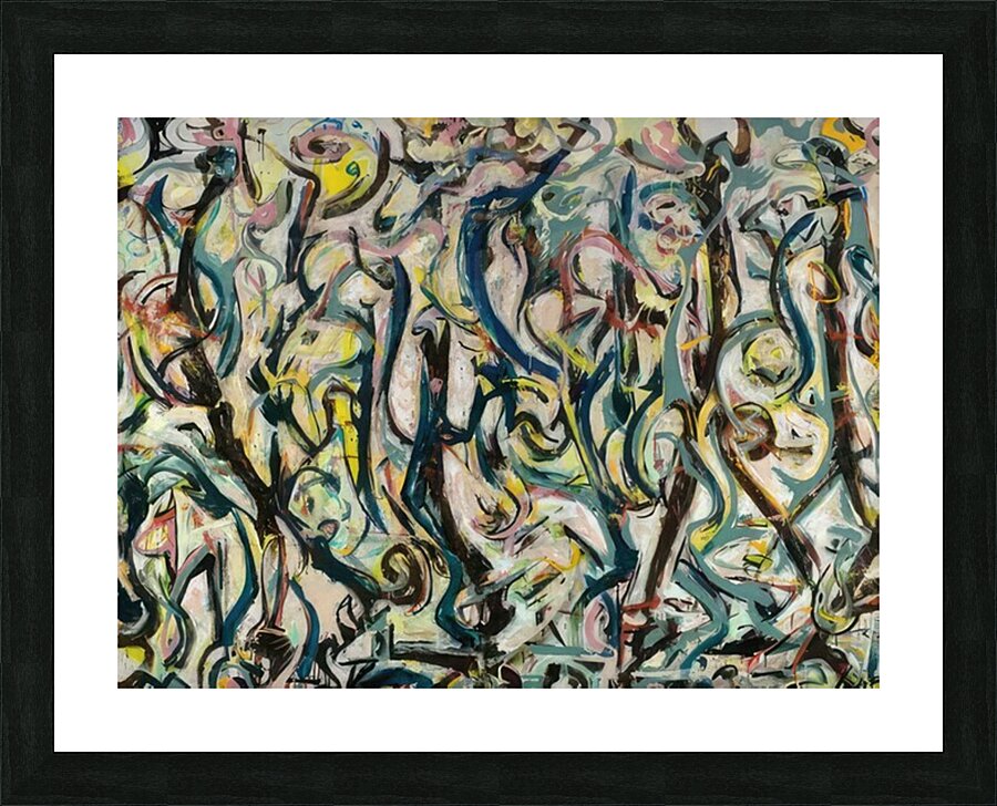Jackson Pollock 4 Picture Frame print