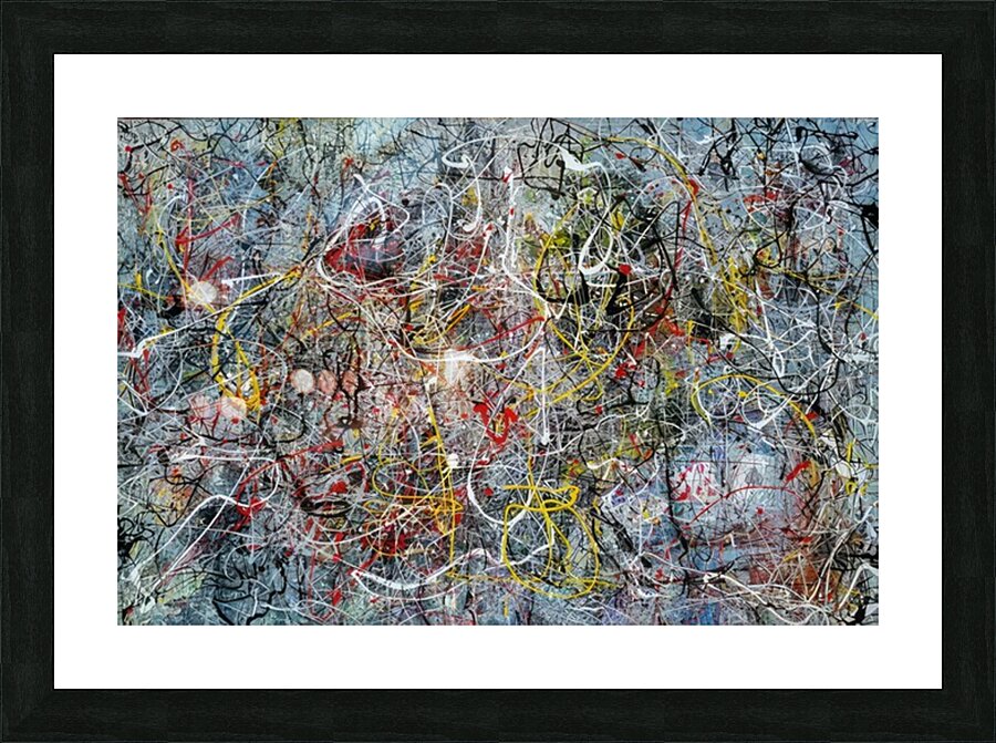 Jackson Pollock 9 Picture Frame print