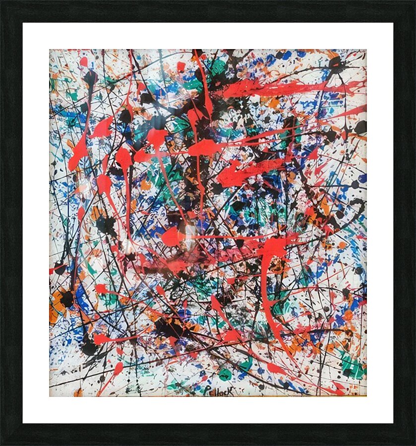 Jackson Pollock 14 Picture Frame print