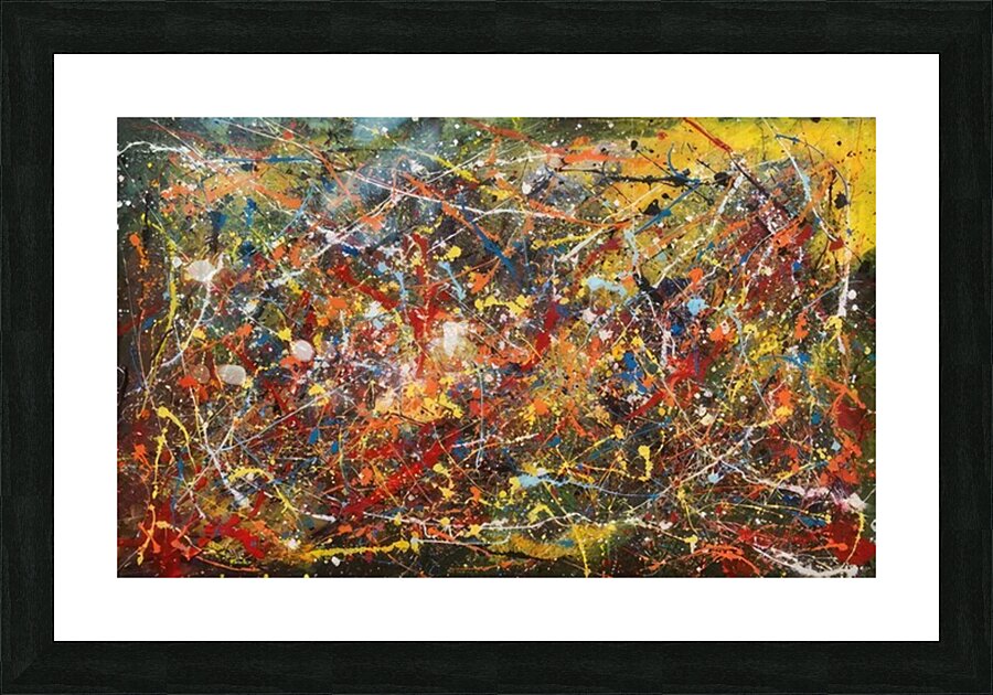 Jackson Pollock 32 Picture Frame print