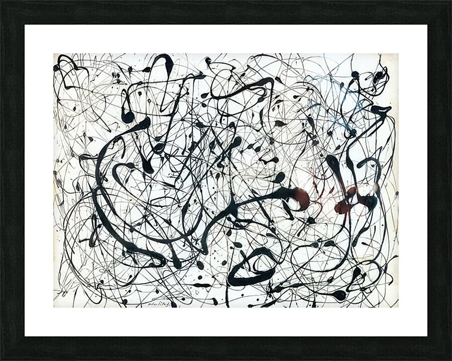 Jackson Pollock 45 Picture Frame print