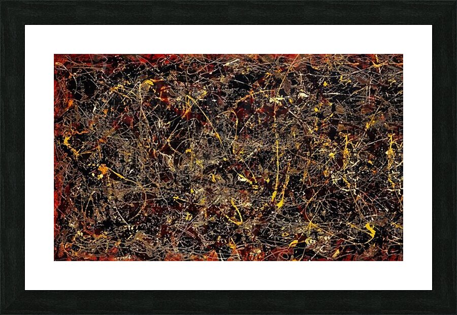 Jackson Pollock 51 Picture Frame print