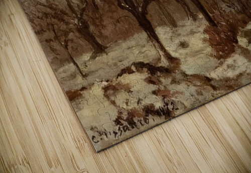 Chestnut Orchard in Winter 1872 Camille Pissarro AmericanPainters puzzle