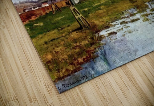 Landscape with Flooded Fields 1873 Camille Pissaro AmericanPainters puzzle