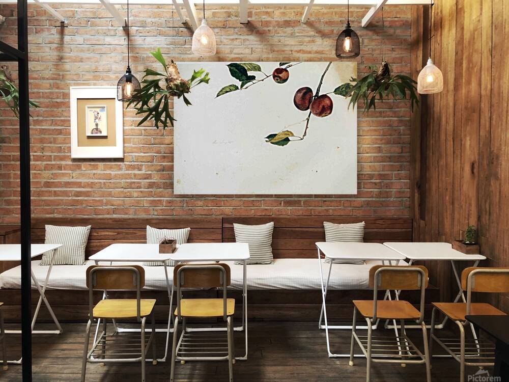 Apples on a Bough Study Before Picking   Contempo - Andrew Wyeth Reproduction