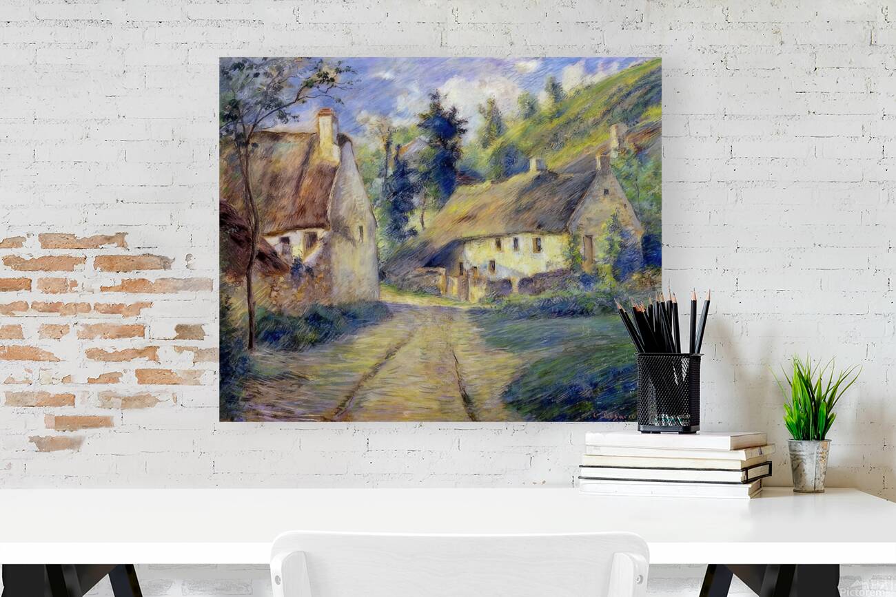 Cottages at Auvers near Pontoise 1879 Camille Reproduction