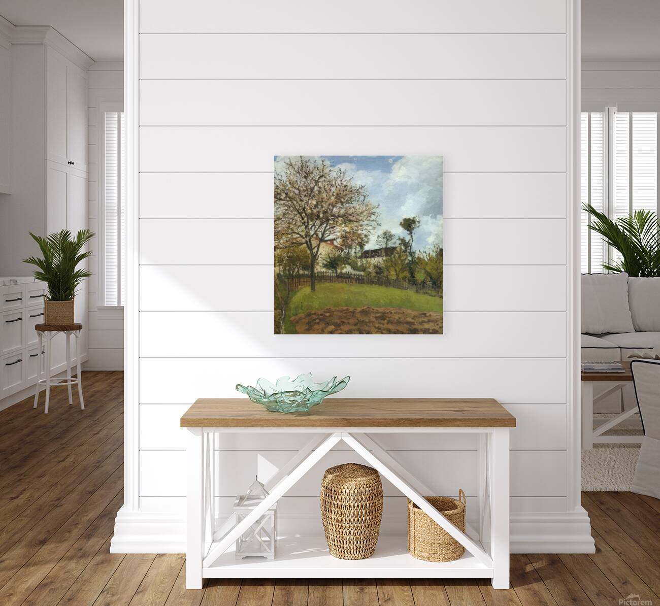 Landscape at Louveciennes 1870 Camille Pissaro Reproduction