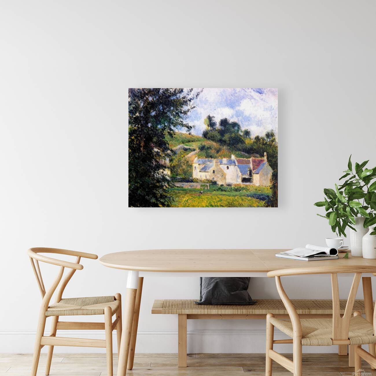 Houses of l Hermitage Pontoise 1879 Camille Pissarro Reproduction