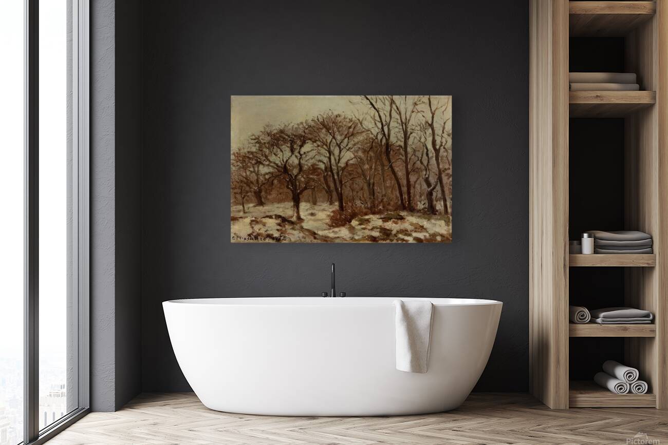 Chestnut Orchard in Winter 1872 Camille Pissarro Reproduction