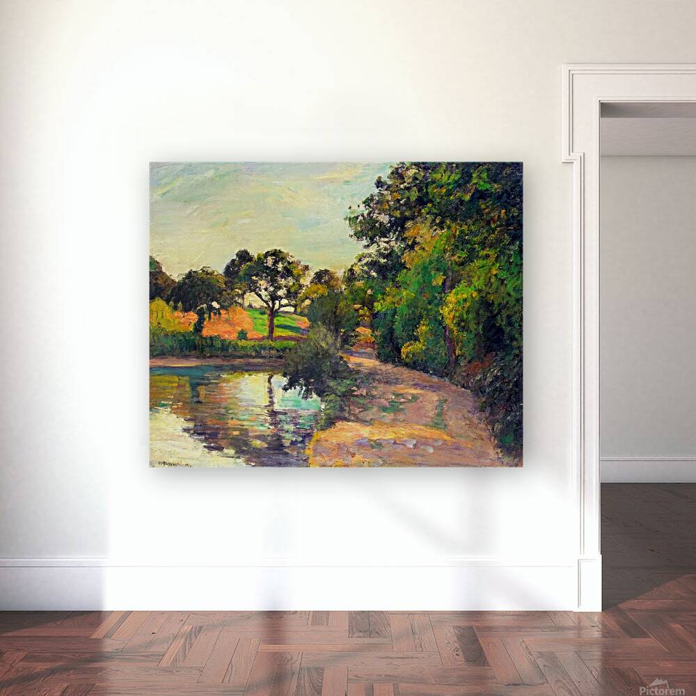 Bridge at Montfoucault 1874 Camille Pissarro. Reproduction