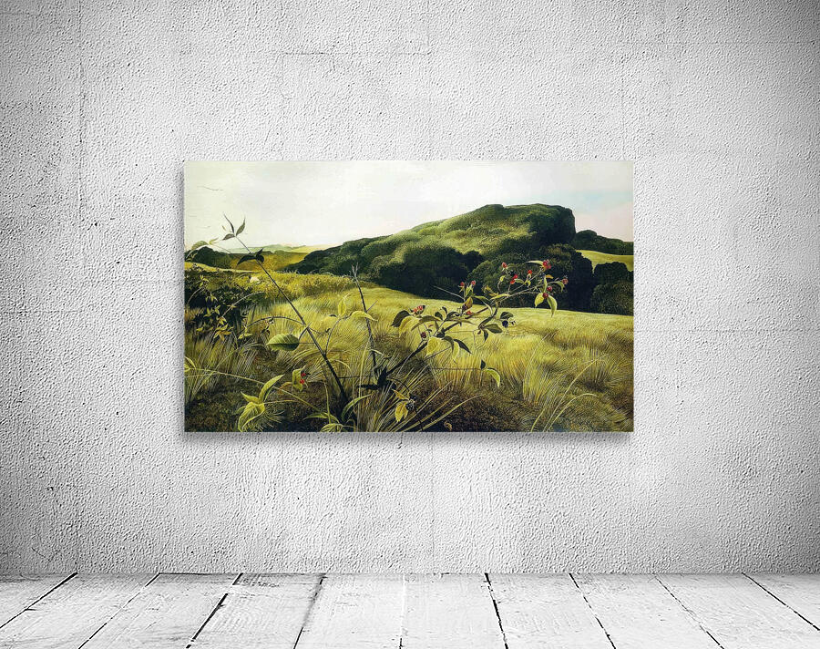 Blackberry Picker   Contemporary Realism - Andrew Wyeth Wall Preview