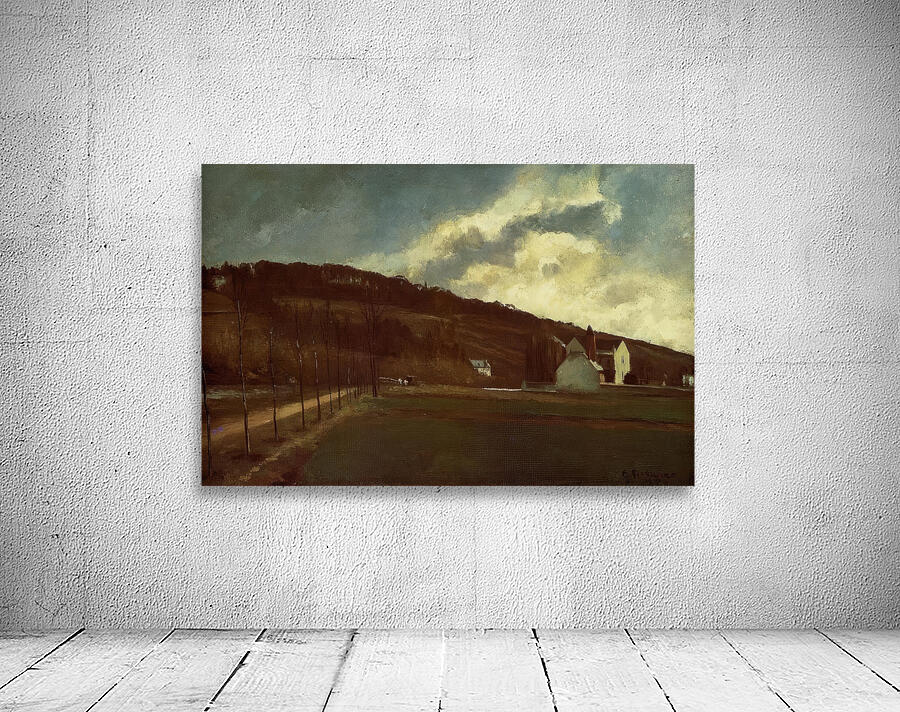 Banks of the river Marne in winter Camille Piss Wall Preview