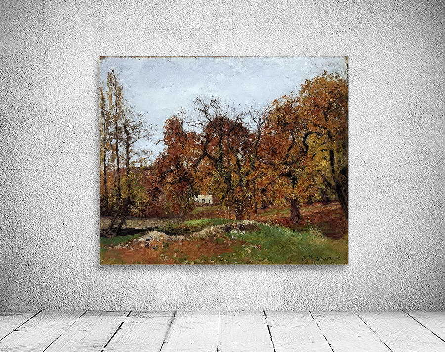 Autumn Landscape near Pontoise 1872 Camille P Wall Preview