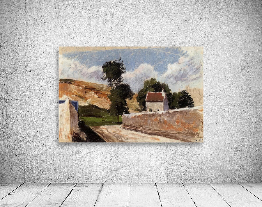 A Street in l Hermitage Pontoise 1874 Camille Pissarro Wall Preview