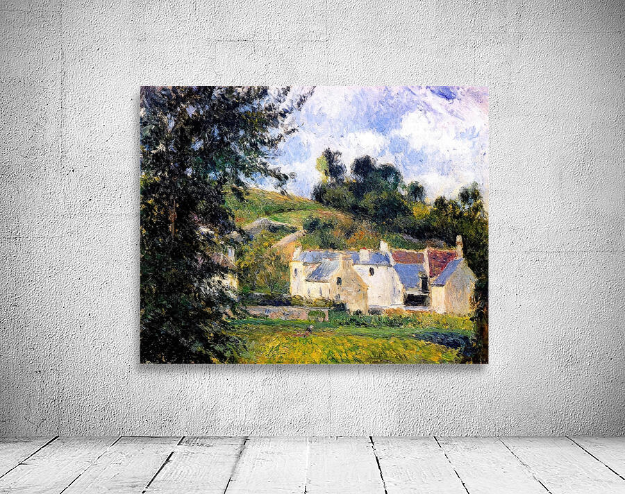 Houses of l Hermitage Pontoise 1879 Camille Pissarro Wall Preview