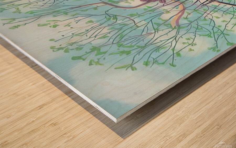 David Hockney 1 Wood print