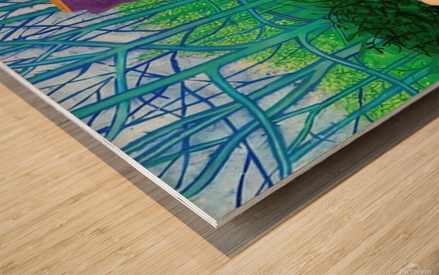 David Hockney  Wood print