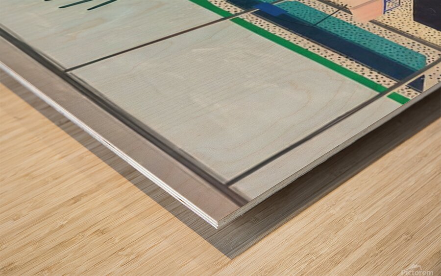 David Hockney  Wood print