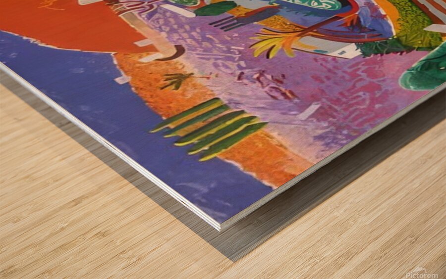 David Hockney 15 Wood print