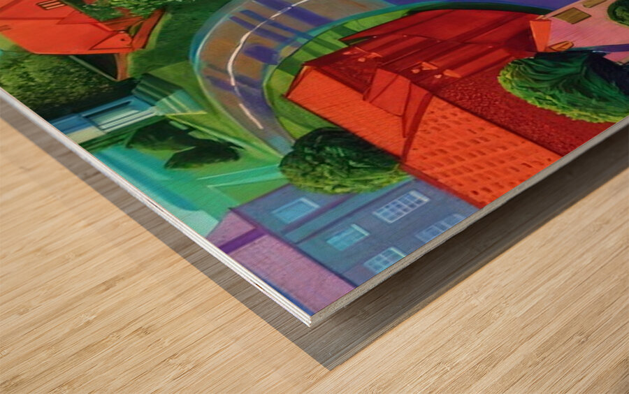 David Hockney  Wood print