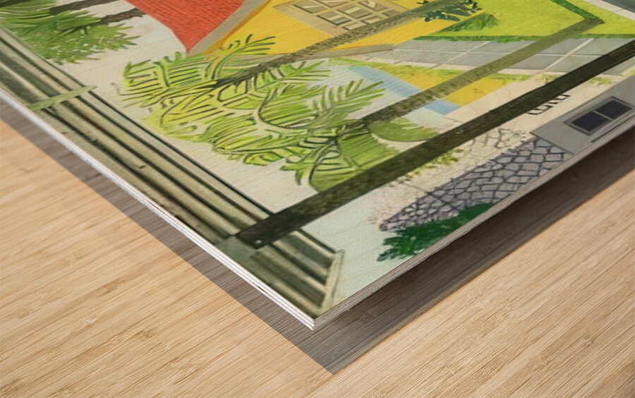 David Hockney 28 Wood print