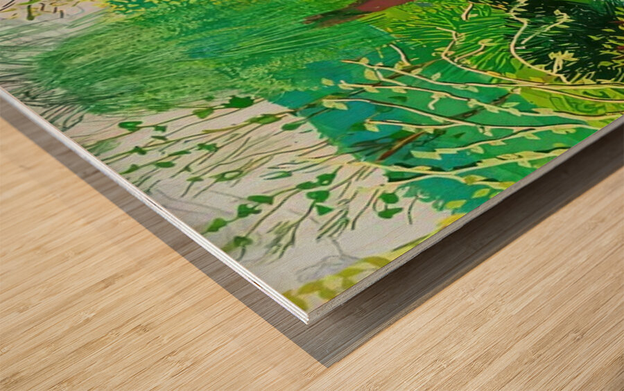 David Hockney Impression sur bois