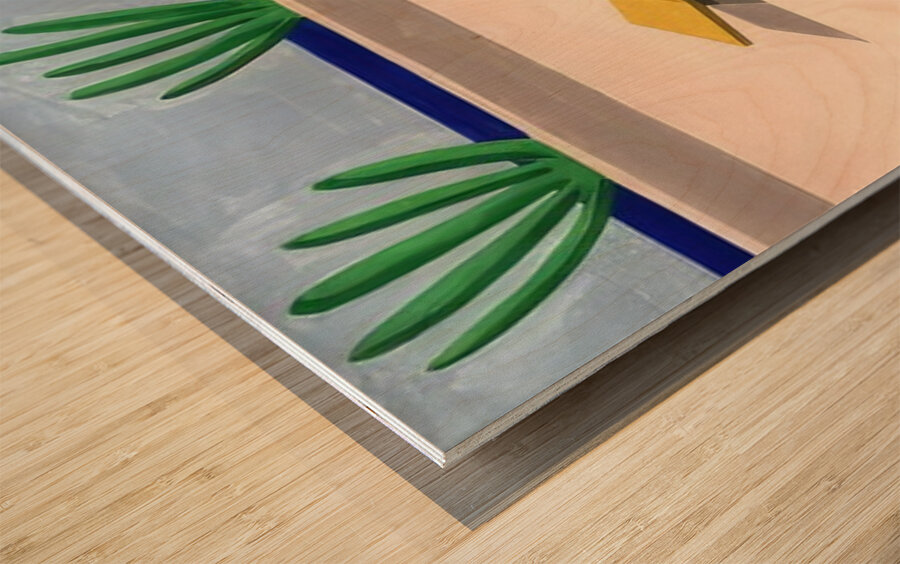 David Hockney Wood print