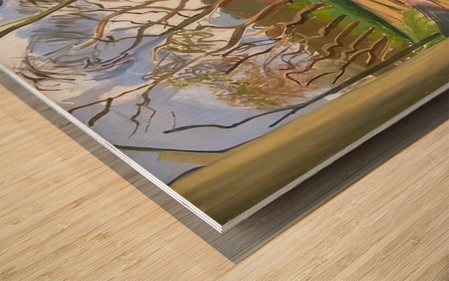 David Hockney Art Wood print