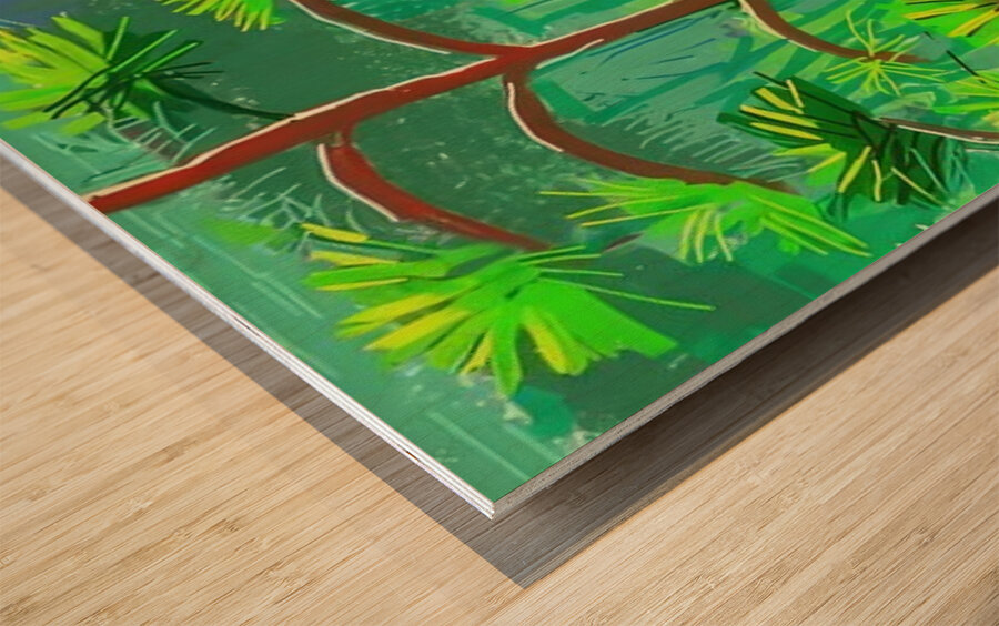 David Hockney 99 Wood print