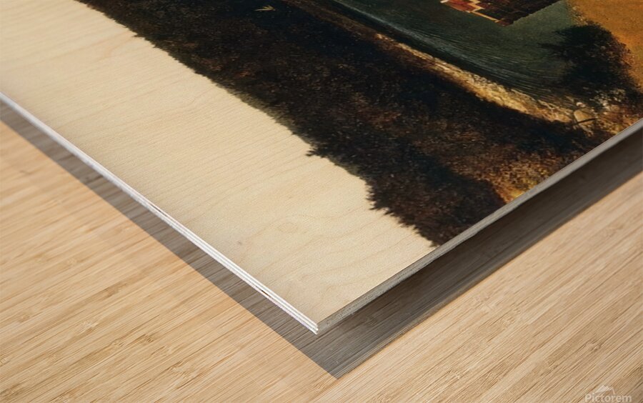 End of Olsons   Regionalism - Andrew Wyeth Wood print