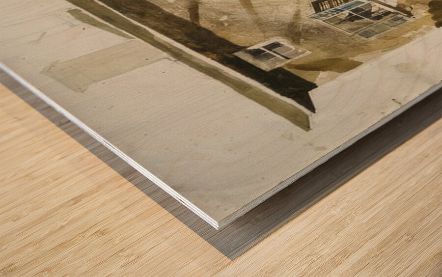 The Hatton House   1967 - andrew wyeth Wood print