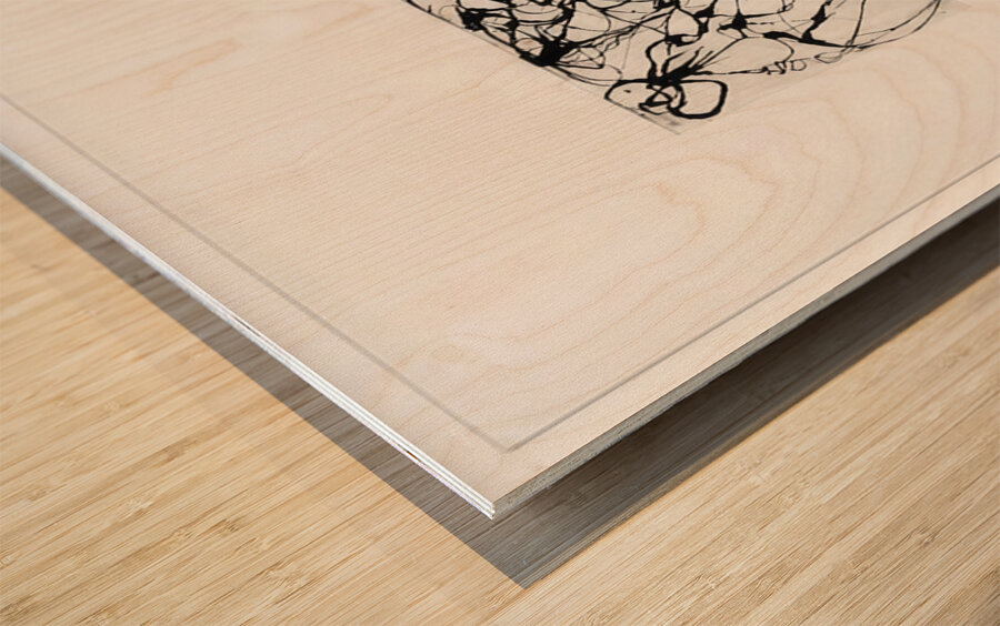 After Botticelli 3   1994 - Brice Marden Wood print