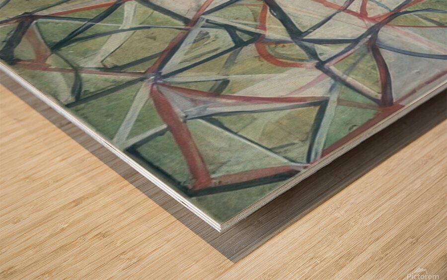 Art by Brice Marden   Wood print