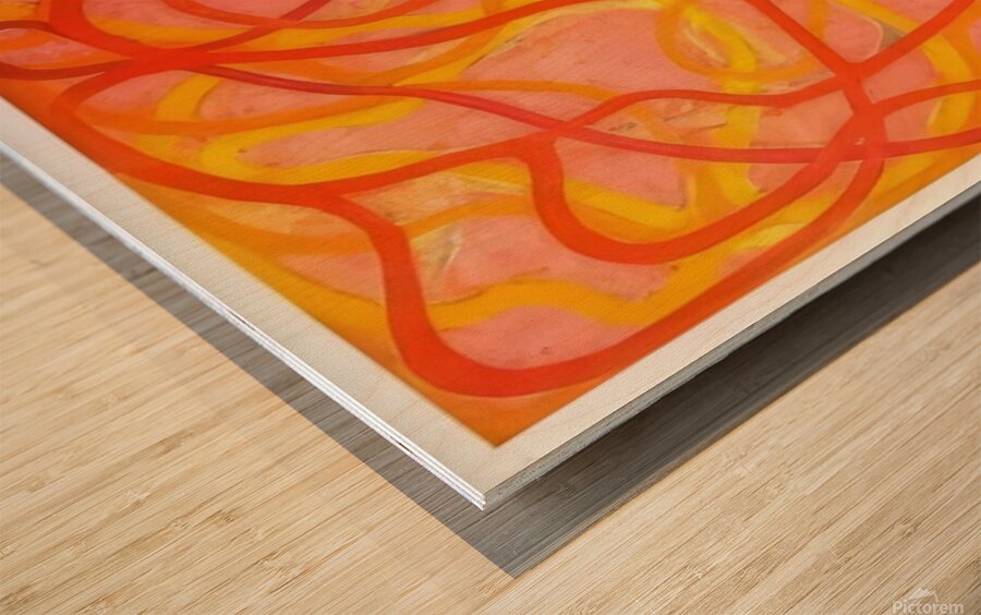 Art by Brice Marden   Wood print