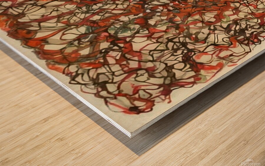 Art by Brice Marden   Wood print