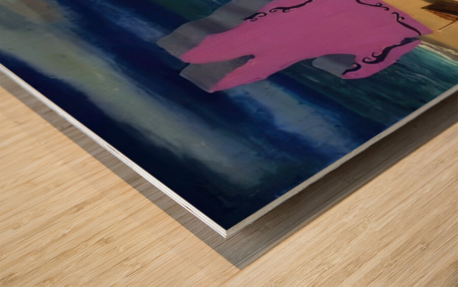 Rene Magritte Wood print