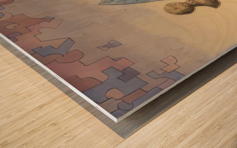 Rene Magritte Impression sur bois